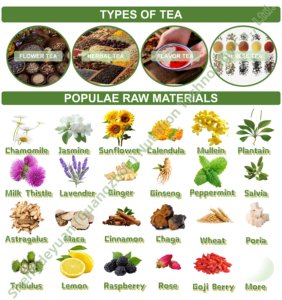 Thé de fertilité féminine à base de plantes, marque privée OEM, compléments alimentaires pour la santé utérine des adultes - Product Image 3