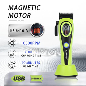 KooFex KF-A04 OEM/ODM Afeitadora Profesional de Doble Lámina con Cuchilla <span class=keywords><strong>DLC</strong></span>, Cortapelos con Motor Magnético de 10000 RPM, Set de Recorte de Pelo - Product Image 2