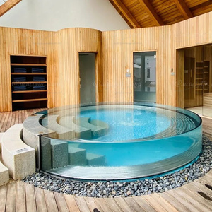 Piscina de Fibra de Vidrio y Acrílico de Doble Pared, Piscina de Lujo Moderna - Product Image 1