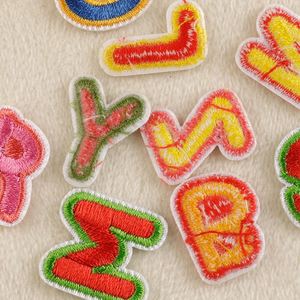 Stock 2cm Mini Iron on Embroidered Colorful Letter Patch for Hat Bag Decoration - Product Image 2