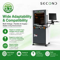 Machine de distribution de colle automatique à 3 axes en ligne, haute précision ±0,015 mm, avec vision intelligente, contrôle par PC et rail auto-ajustable