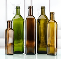 Bouteille carrée en verre opaque marron pour huile, bouteille d'huile de sésame, vente en gros, bouteille d'huile d'olive, pot d'huile de camélia et de noix
