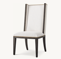 Ensemble de salle à manger intérieur de style moderne Ammes, de haute qualité, pour hôtel, restaurant, banquet, mobilier de salle à manger en chêne et tissu pour salon