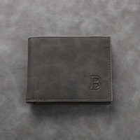 Dompet Pria Vertikal Vintage 2-lipat Grosir dengan Banyak Slot Kartu dan Kantong Koin Multifungsi