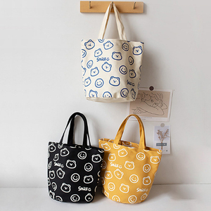 Bolso pequeño de lona de algodón con logotipo personalizado, bolsa de embalaje para regalo de compras, con fondo redondo - Product Image 2