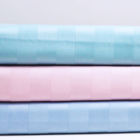 Draps en polyester sur mesure, taille et matière personnalisées, draps ajustés, rayures jacquard gratuites, literie douce