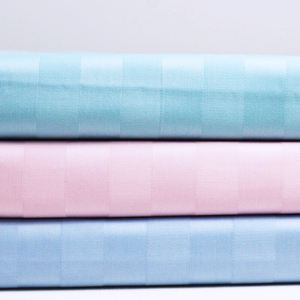 工厂定制印花尺寸材料聚酯贴合床单免费提花条纹床单柔软床上用品 - Product Image 3