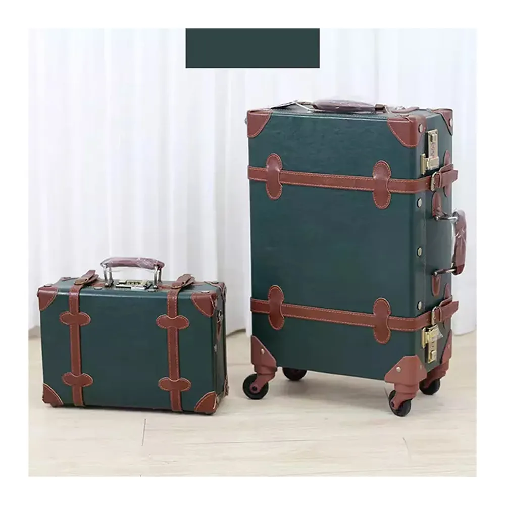 Wasserdichter zweiteiliger Denim-Stoff-Koffer Outdoor-Reisetasche Travelling Classic Vintage Luggage