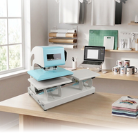 Presse à chaud automatique à double station 23x30cm à chauffage rapide pour vêtements, tasses et casquettes