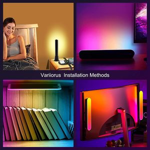 Ánh Sáng Xung Quanh Tương Thích Với <span class=keywords><strong>Alexa</strong></span> Và Google Assistant Chế Độ Cảnh Và Chế Độ Âm Nhạc RGBIC Thanh Ánh Sáng Thông Minh Đèn Cho Bữa Tiệc - Product Image 4