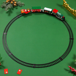 Tren eléctrico giratorio transfronterizo de Navidad con sonido y luz, se puede colgar como árbol de Navidad, tren de juguete navideño. - Product Image 4