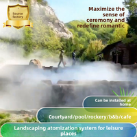 Système de brumisation haute pression pour humidification et refroidissement, atomiseur de brouillard artificiel pour le refroidissement extérieur des jardins et des parcs d'attractions