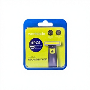 4 Cuchillas de Repuesto de Acero Inoxidable Reutilizables para Afeitadora Eléctrica Norelco, Cuchillas de Una Sola Filo Meshave Wonblade, para el Cuidado Personal Masculino - Product Image 3