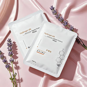 Custom 3 Side Seal <b>Bags</b> Aluminum Foil Plastic <b>Packaging</b> <b>Bags</b> for Facial Mask Cosmetic <b>Packaging</b> with Tear Notch - Product Image 1