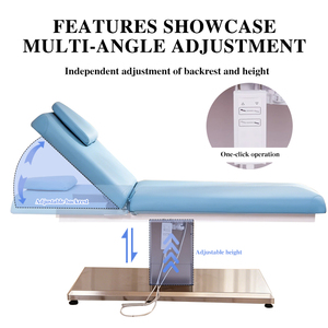 Lit de massage électrique pour cils et esthétique, couleurs personnalisées, revêtement en PU, angle de dossier réglable, luxe haut de gamme, pour tatouages, spas et salons - Product Image 3