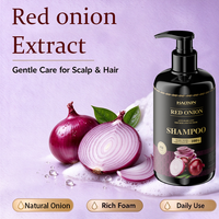 Sampo Bawang Merah Alami untuk Pertumbuhan Rambut Anti Rambut Rontok Pembersih Mendalam Menutrisi Kulit Kepala OEM ODM Label Pribadi Perawatan Rambut