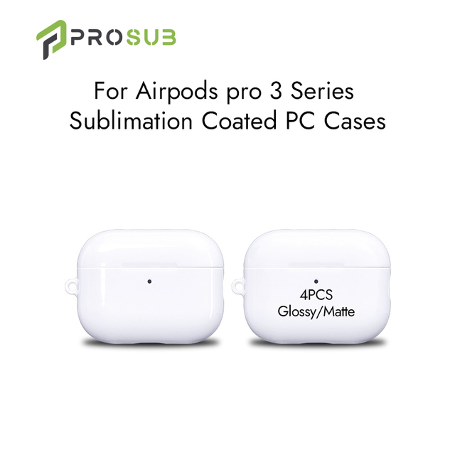 Prosub Wholesale 3D Sublimation AirPods Case for AirPods 4 & Pro 3 Blank Coated case DIY