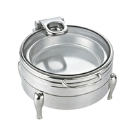 Chauffe-plat commercial de luxe de haute qualité en acier inoxydable chauffe-plats Buffet poêle