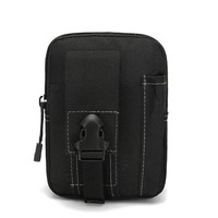Pochette tactique Molle pour téléphone, pochettes utilitaires EDC, sac banane, petit étui pour téléphone portable, poche pour outils et gadgets pour hommes
