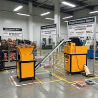 Mini Granulateur de Fil de Cuivre, Équipement de Recyclage de Métaux de Délitage, Machine de Recyclage de Câbles Usagés, Broyeur, Hachoir, Système de Séparation, Ligne Complète