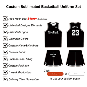 Basketbaltenue voor heren, op maat bedrukt, sublimatieprint, mesh, sneldrogend, vochtregulerend, ademend, duurzaam, speciale kit - Product Image 2