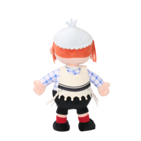 Poupée en peluche pour bébé en coton PP, personnalisable, très vendue, avec chapeau et vêtements