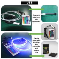 Tren baru 5V 7W/M dapat dipotong fleksibilitas lembut dapat ditekuk COB RGB Led Strip Ip30