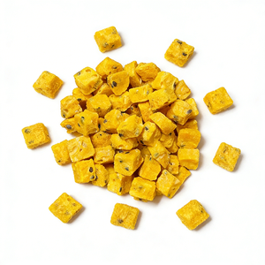 Venta al por mayor de fábrica: Snack saludable deshidratado, cubos de maracuyá liofilizado - Product Image 2