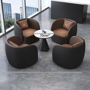 Fauteuil de bureau moderne, chaise longue rembourrée pour salle d'attente, salon ou réception - Product Image 5