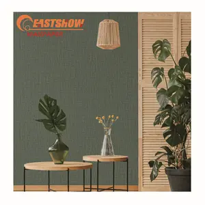 Natural plant green wallpaper modern grass textured wall paper with best price