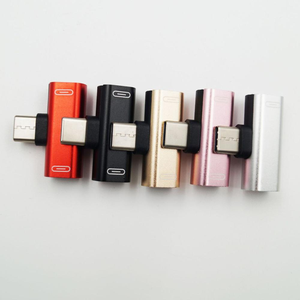 Adaptador USB2.0 2 en 1 Tipo C, Divisor <span class=keywords><strong>de</strong></span> Carga y Auriculares Auxiliares <span class=keywords><strong>de</strong></span> 12 Meses <span class=keywords><strong>de</strong></span> Duración, Transformador para Android, para Samsung, Hua, Pure Braid - Product Image 4