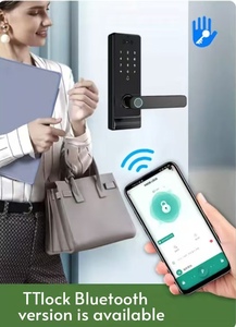WiFi-Connected <b>Smart</b> Deadbolt <b>Lock</b> With 3D Face Recognition Fingerprint Palm Vein Access Camera Peephole for Wood Door M03 <b>Smart</b> - Product Image 2