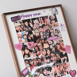 Regalo <span class=keywords><strong>di</strong></span> Compleanno Personalizzato in Legno Massello Ecologico con Foto Fai-da-Te, Adesivo Graffiti Fatto a Mano, Creativo Rettangolare per Anniversario, Stampa Giclée - Product Image 2