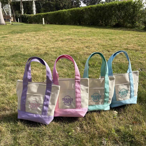 Wholesale Fashion Colorful Trader Joe's <b>Tote</b> <b>Bags</b> <b>Canvas</b> Grocery Lifestyle <b>Tote</b> with Custom Design Shopping <b>Bag</b> - Product Image 2