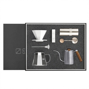 Complete Pour Over Set for Home Office Manual <b>Maker</b> Kit with Professional Ceramic & Glass Dripper Box - Product Image 5