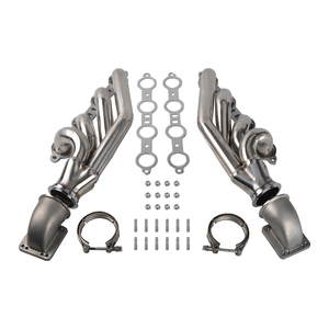 Collecteur d'échappement pour Chevrolet Small Block V8 LS1/LS2/LS3/LS6 LSX Turbo 1997-2015 avec coudes T3 T4 vers 3.0" V-Band - Product Image 2