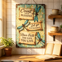Panneau mural suspendu en tôle de fer OEM 8x12 pouces, peinture personnalisée avec logo, style vintage, résistant aux UV, imperméable, écologique, décoration murale intérieure