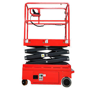 Kleine Liften <span class=keywords><strong>Platform</strong></span> Volledige Elektrische Hydraulische Luchtfoto <span class=keywords><strong>Ladder</strong></span> Een Man Draagbare Schaarlift Voor Magazijn - Product Image 5