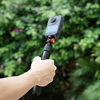 Alliage d'aluminium CNC 360 °   Kit de prise de vue avec poignée rotative, charge utile de 5 kg, pour GoPro 13, Insta360 X6 X5, DJI OSMO 360 II, caméras d'action