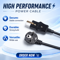 Cable de alimentación resistente al calor con enchufe europeo de 2 pines a acoplador plano de 2 orificios, compatible con vaporizador de ropa de Filipinas, cable de repuesto