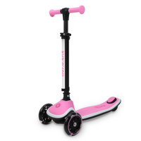 Trottinette pliable pour enfants avec plateau et guidon lumineux, trottinette à 3 roues pour enfants, 4 réglages de hauteur