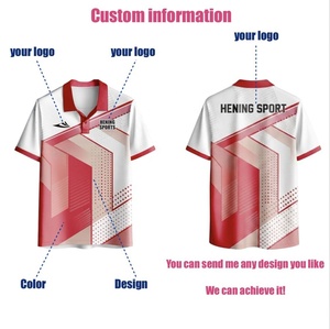 Chemise de rugby polo pour homme, chemises avec logo personnalisé, t-shirts sportifs personnalisables, maillots d'équipe 100% polyester, polos de sport - Product Image 5