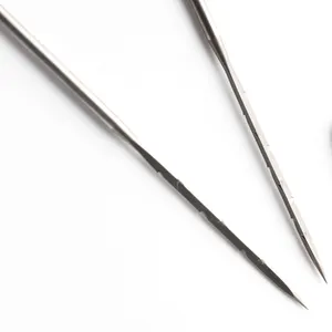 Aguja Triangular de acero inoxidable para punzonadora, aguja de fieltro no tejida, en forma de T, personalizada