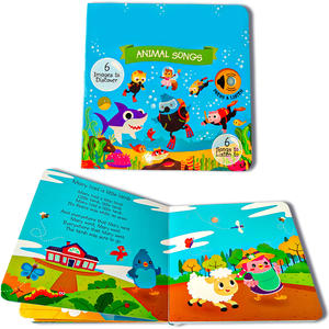 Livre sonore personnalisé de haute qualité pour enfants, livres de contes pour tout-petits, rhymes musicales, livre sonore personnalisé, couverture rigide en papier - Product Image 1