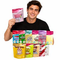 Sachets Doypack en aluminium thermoscellable de qualité alimentaire, imprimés sur mesure, avec fermeture Ziplock, en Mylar, pour l'emballage de produits comestibles, snacks, biscuits et bonbons