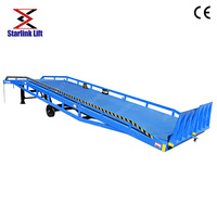 Niveleur de quai mobile hydraulique 6 10 tonnes Chariot élévateur Entrepôt Conteneur Chargement Déchargement Rampe avec bloc anti-collision