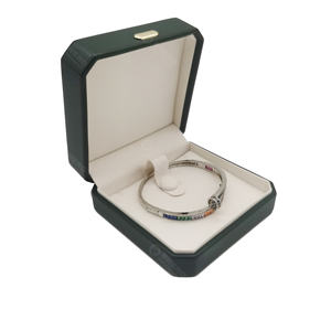 Caja de Joyería de Terciopelo Personalizada de Lujo, Caja de Joyería de Cuero PU con Logotipo para Anillos, Aretes, Pulseras y Collares - Product Image 4