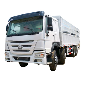 Camión de Carga Pesada SINOTRUK HOWO 8X4 de 12 Ruedas, Euro 2, Caja de Cambios FAST, Cámara Trasera, Camión de Carga con Barandas en Venta - Product Image 1