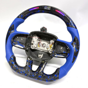 Volante Personalizado de Fibra de Carbono Azul para Dodge Charger Challenger Hellcat Charger Durango SRT <span class=keywords><strong>RT</strong></span> GT - Product Image 2