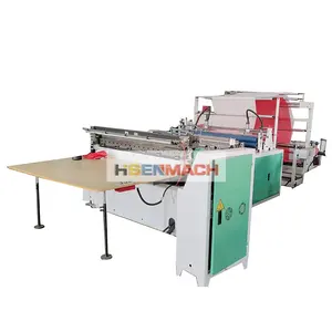 Automatic nonwoven 2 layers film paper roll to sheet cutting machine line